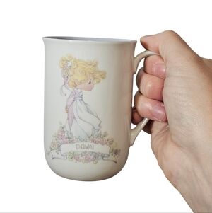 Vintage 1989 Enesco Precious Moments 9oz Personalized Dawn Name Coffee Mug